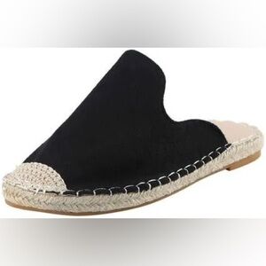 Soludos genuine leather black mules size 8 1/2